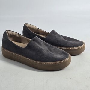J Slides Gray Suede Slip-On Shoes 8